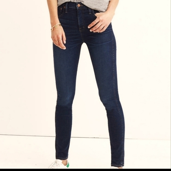Madewell 10-Inch High Rise Skinny Jeans Size 25 - Picture 1 of 12